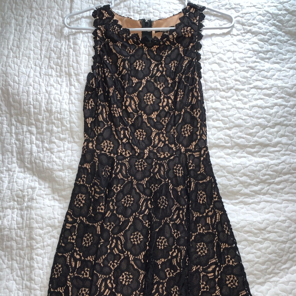 City Studio Black Juniors' Lace Fit & Flare Dress in size 3